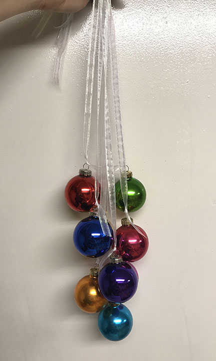 Large Ornaments Arranged Together