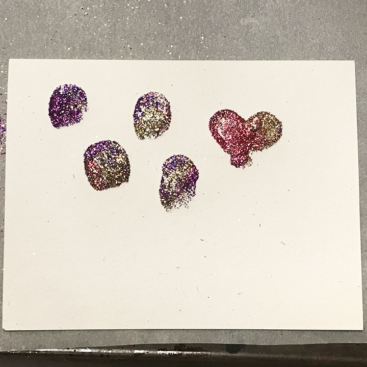 Finished Glitter Balloons