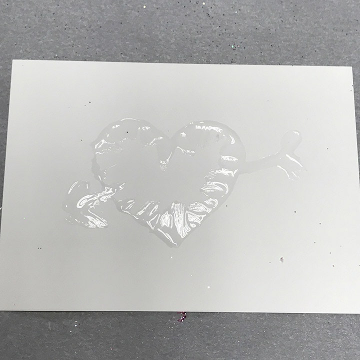 Smudging Glue On Card