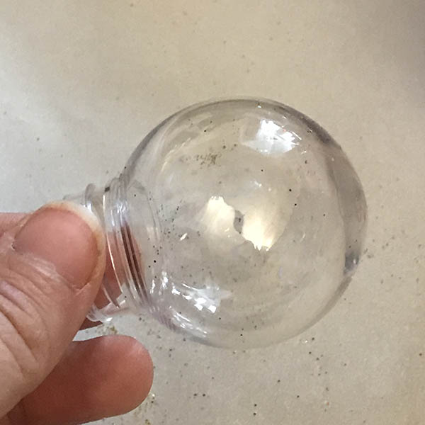 Ornament with top removed