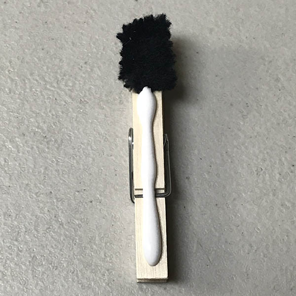 Glue added to clothspin