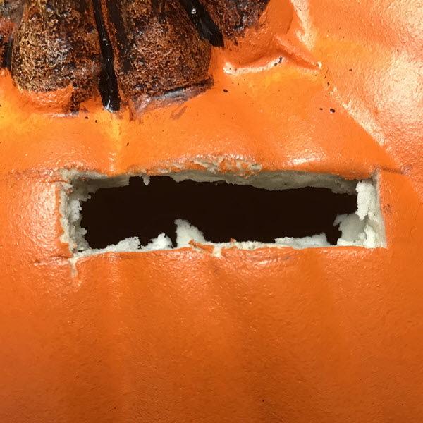 Hole In Pumpkin Where Stake Will Go