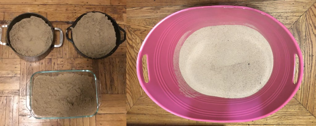 Drying Out Sand In Containers