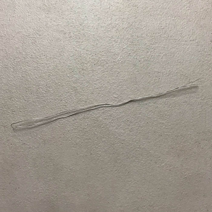 Wire For The Ornament Bent In Half