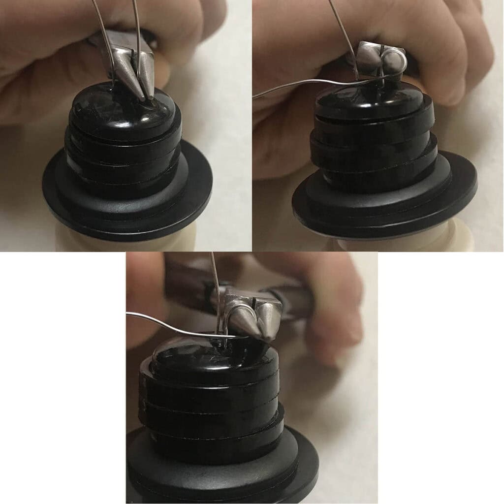 Creating Wire Loop At Top Of Snowman Ornament