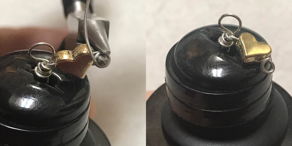 Attaching Decorative Bead To Snowman Ornament