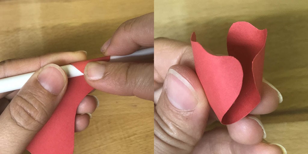 Gluing center petals together