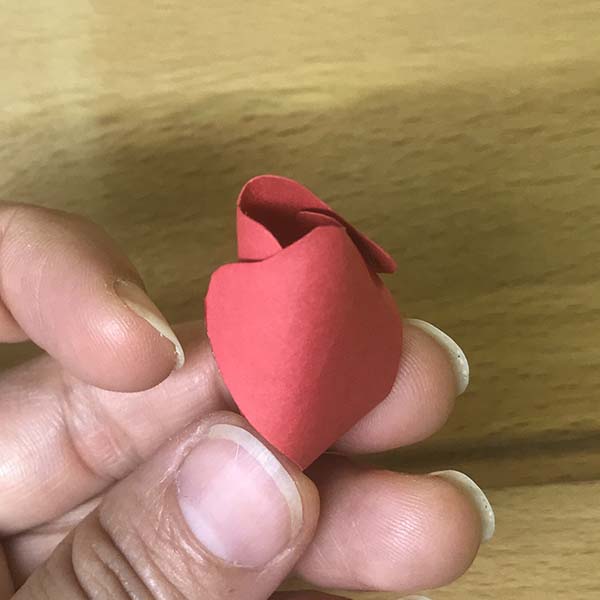 Finished center of paper flower
