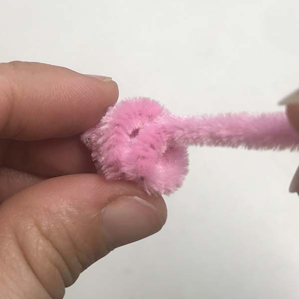 Bending pipe cleaner head so its ready to connect to body