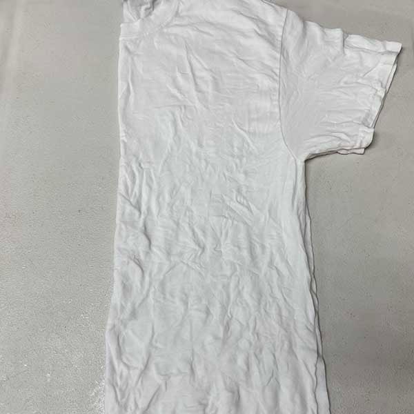 Shirt folded in half lengthwise