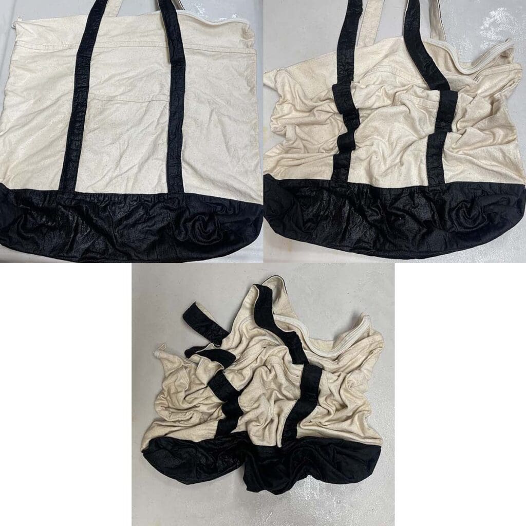 gathering bag for crumple tie dye