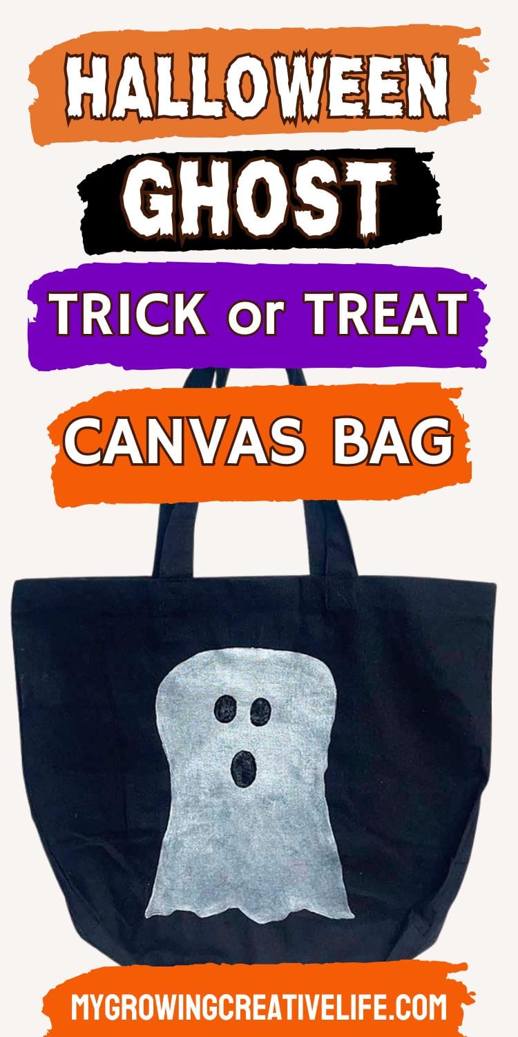 Halloween ghost trick or treat bag