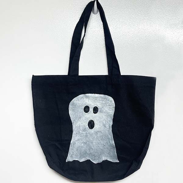 Finished ghost trick or treat bag
