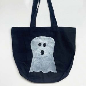 Finished ghost trick or treat bag