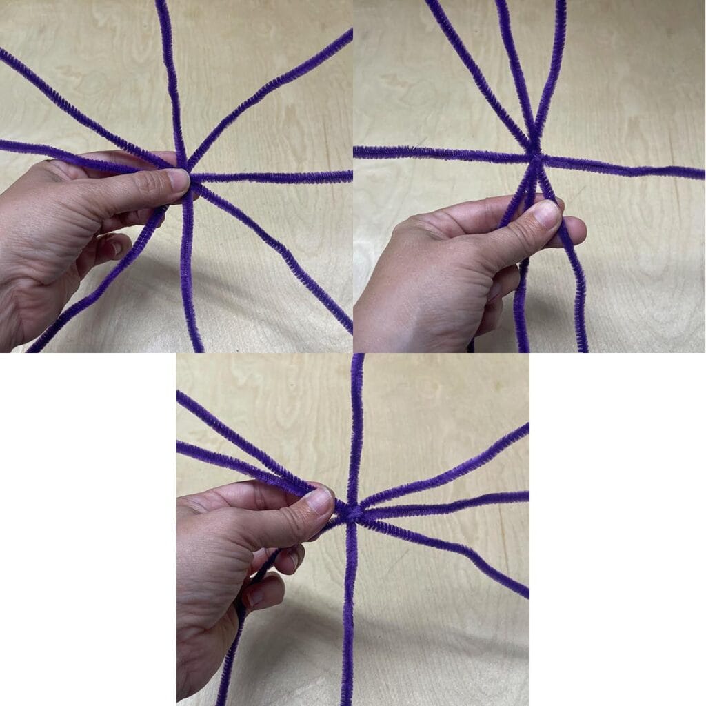 Creating inside ring of web