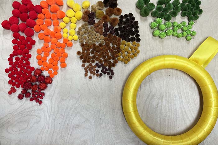 Wreath ready for decorating