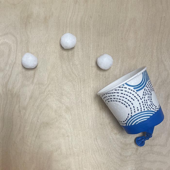 Finished snowball launcher