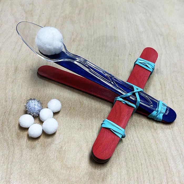 Finished snowball catapult