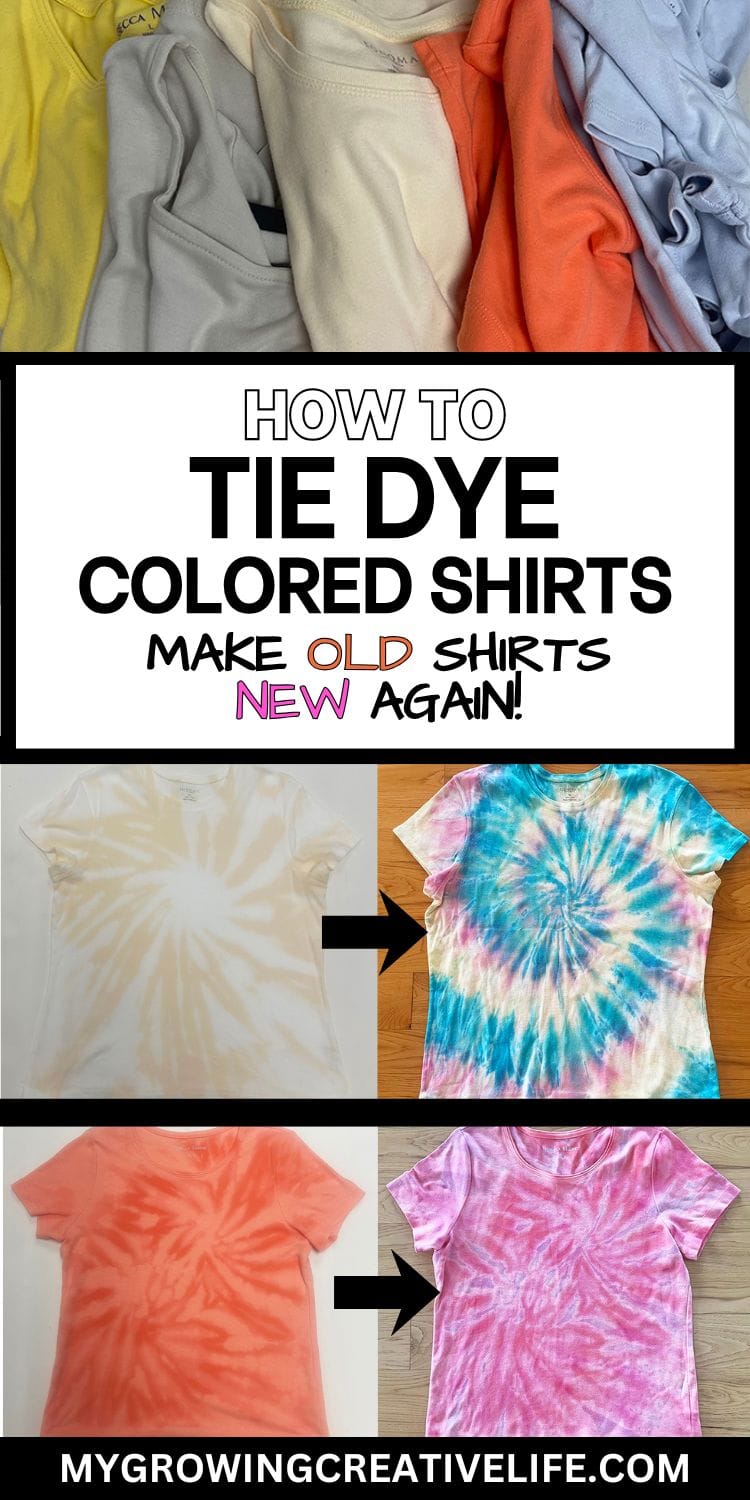 Tie Dye Colored Shirts