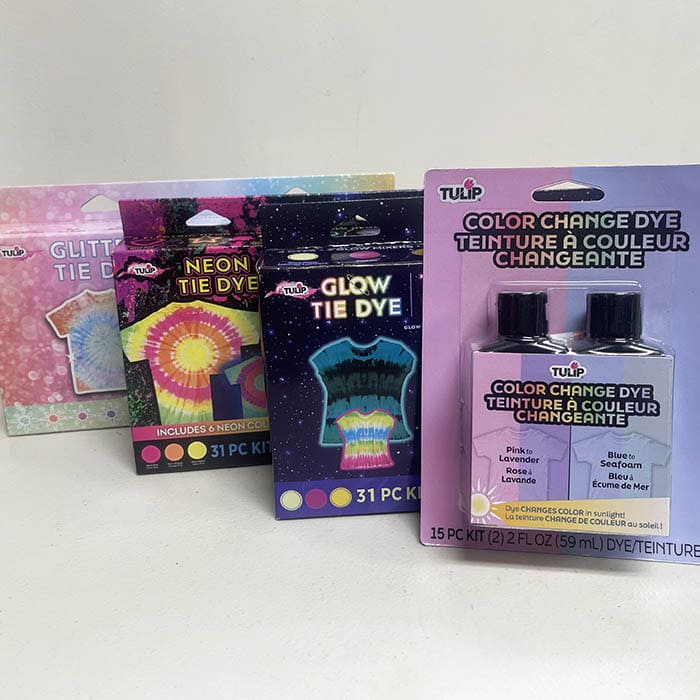 Tulip's new tie dye kits