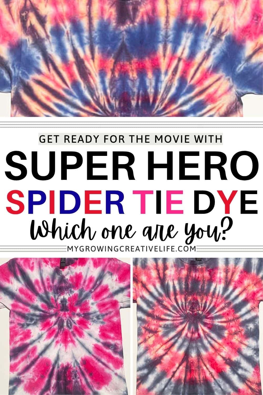 Super Hero Spider Tie Dye
