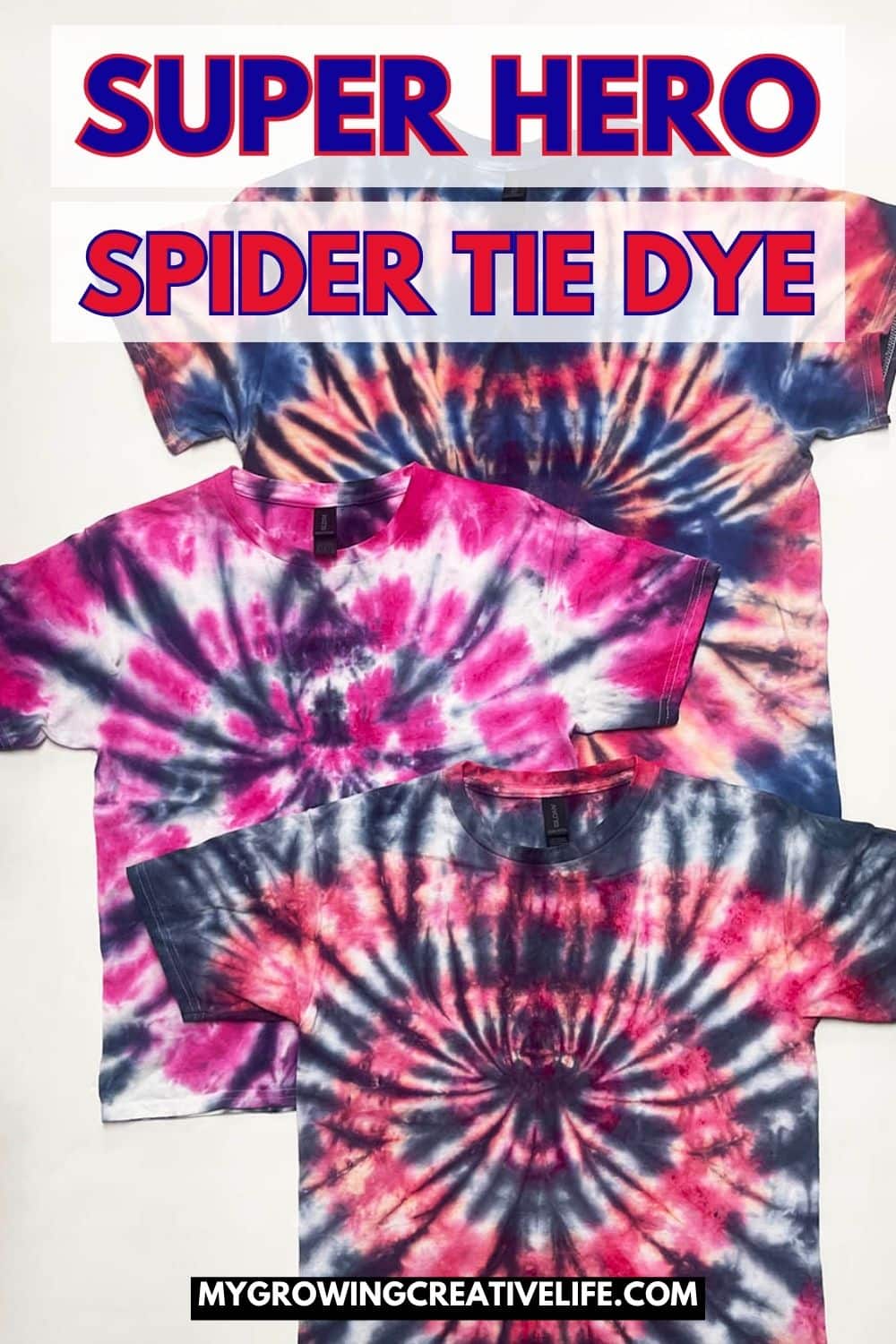 Super Hero Spider Tie Dye