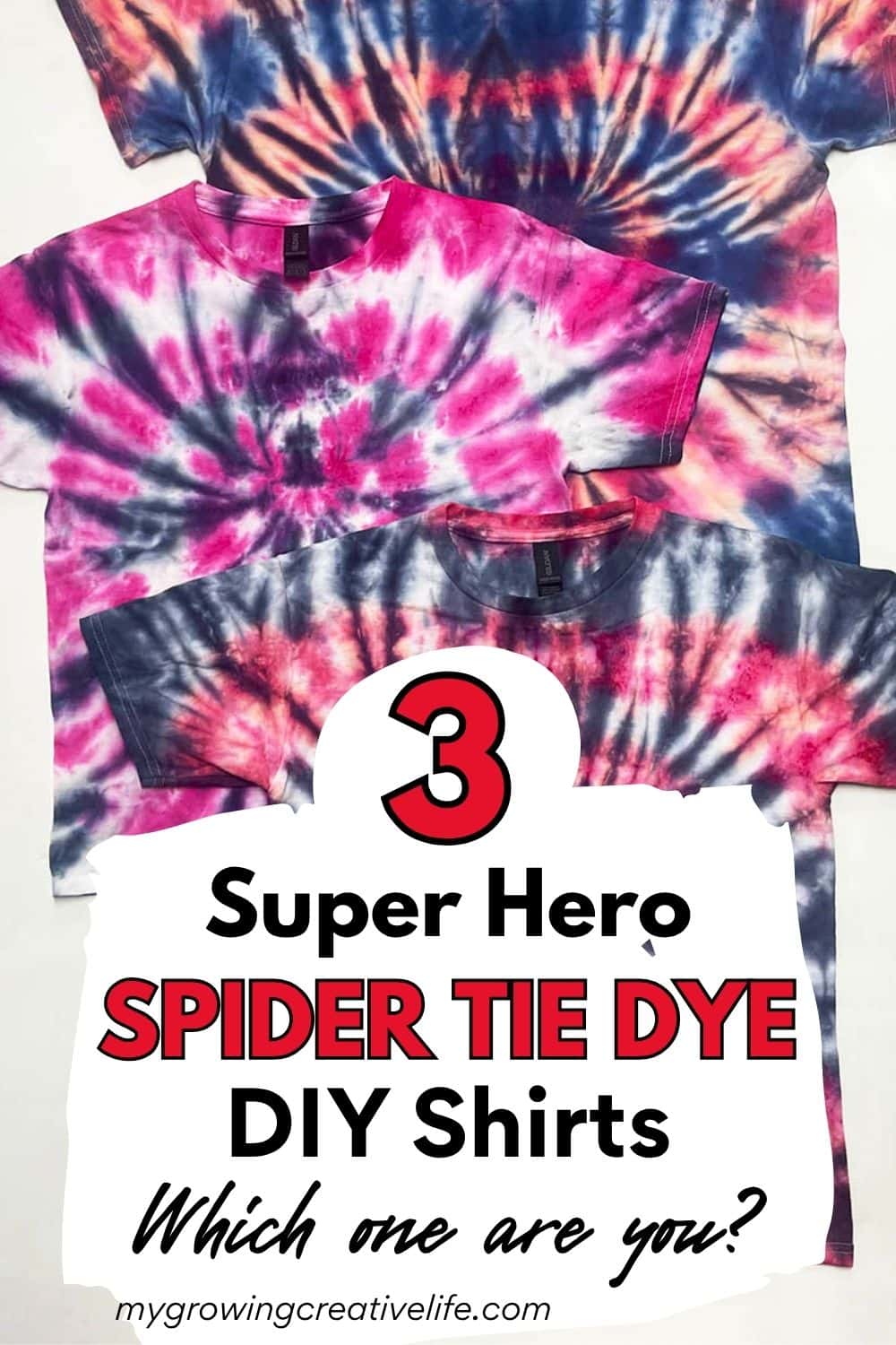 Super Hero Spider Tie Dye