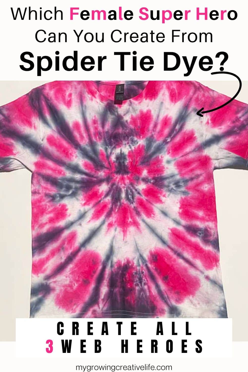 Super Hero Spider Tie Dye