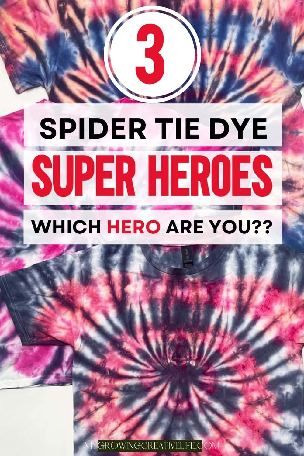 Super Hero Spider Tie Dye