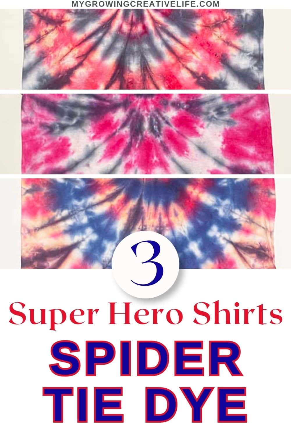 Super Hero Spider Tie Dye