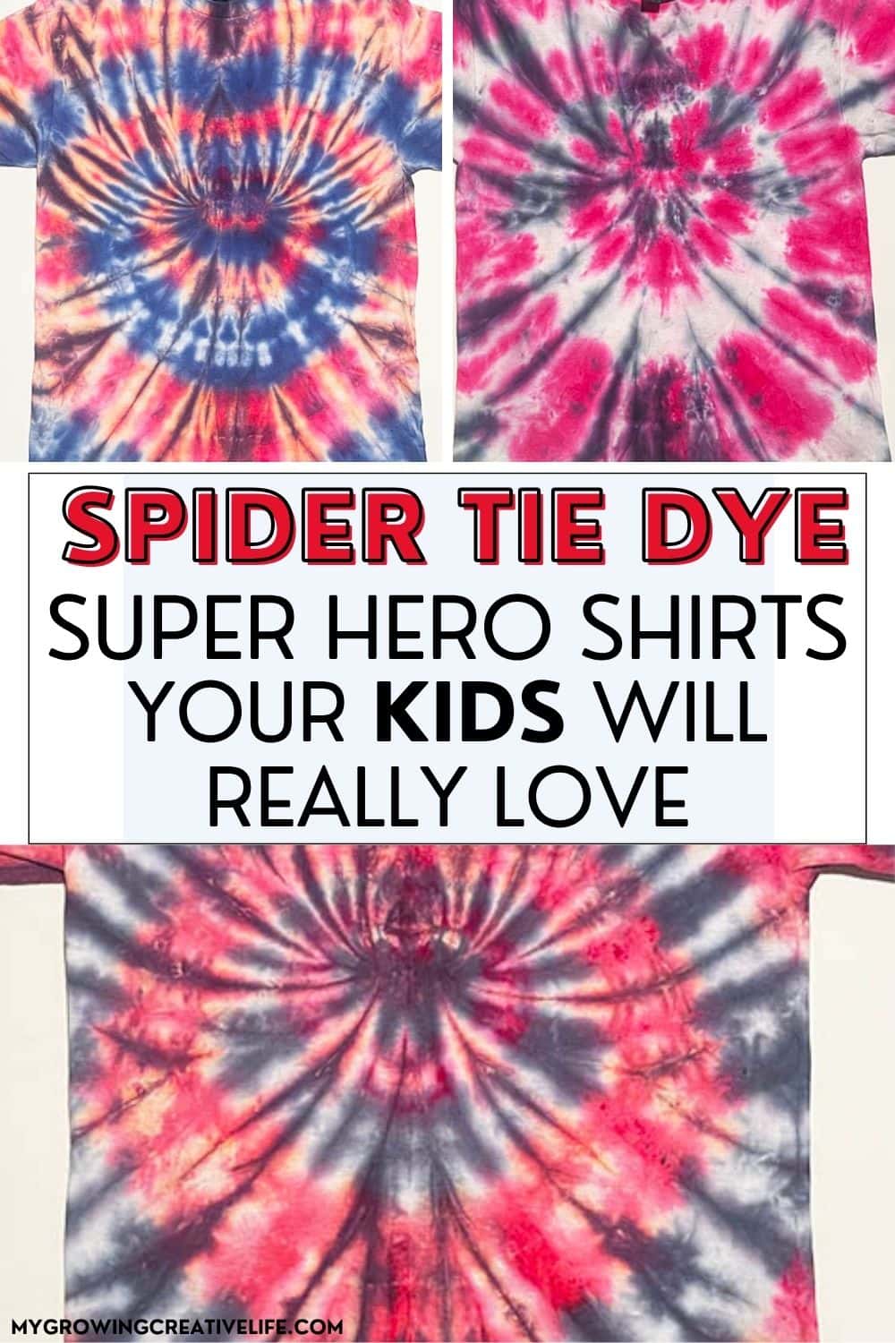 Super Hero Spider Tie Dye