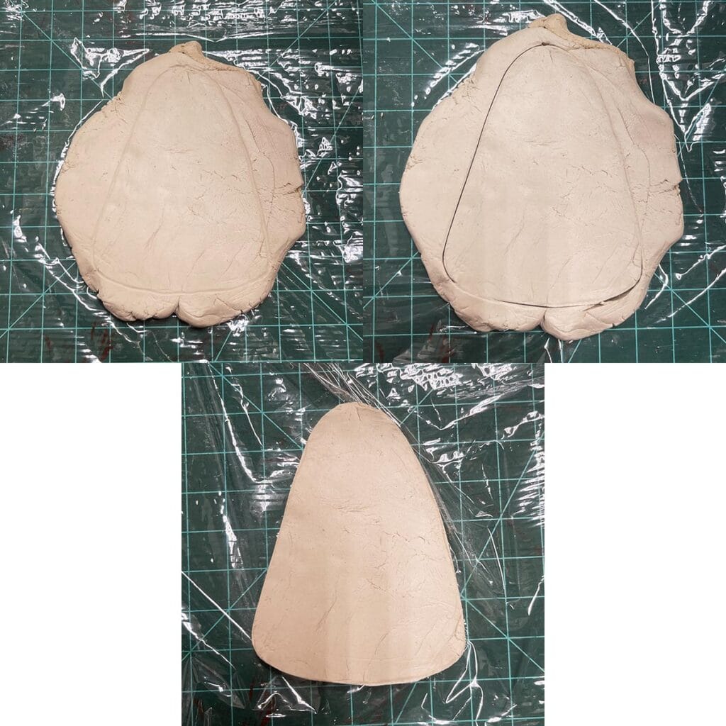 Creating shape of candy corn dish